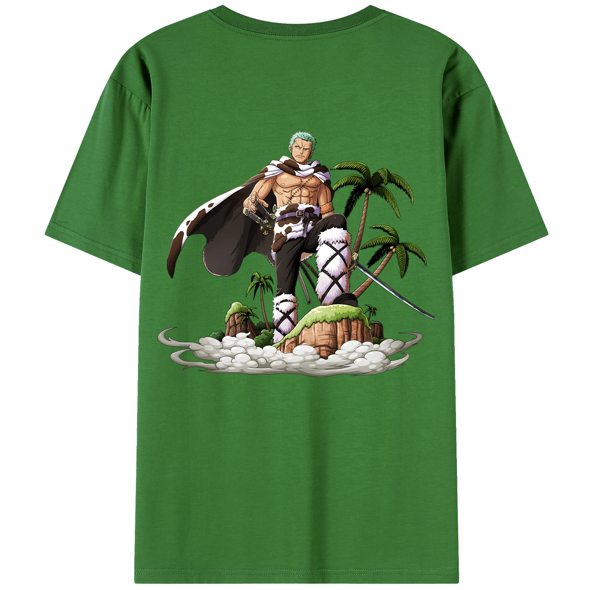 ワンピース ロロノア・ゾロ ONE PIECE Roronoa Zoro レディース半袖Tシャツ(バックプリント)
